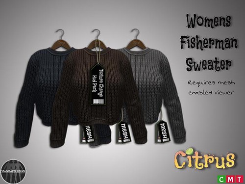 AD Womens Fisherman Sweater HUD3 by CitrusDesigns