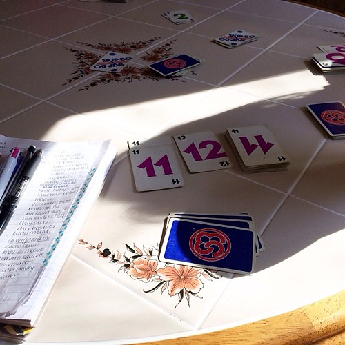 Sunshine, coffee, grocery lists and more Skip-Bo. What Saturday morning is made of.