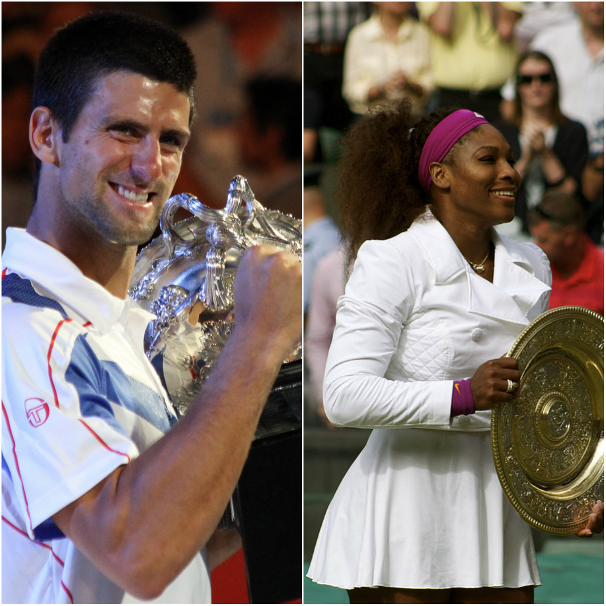 Novak Djokovic and Serena Williams - highest Seeded Players in 2015 and 2016