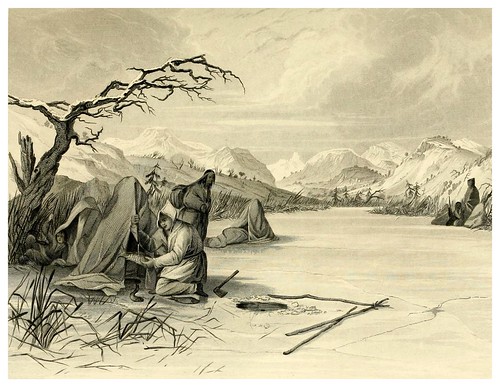 017-Pescando en invierno-The Indian tribes of the United States..1884-H. R. Schoolcraft