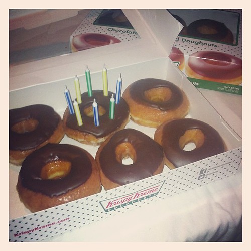 Bday donuts for my darling. #merrysbday