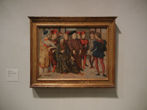 DSCN7969 _ Fragment from a Cassone Panel 'Shooting at Father's Corpse', c. 1462, Marco Zoppo (1433-1478, LACMA