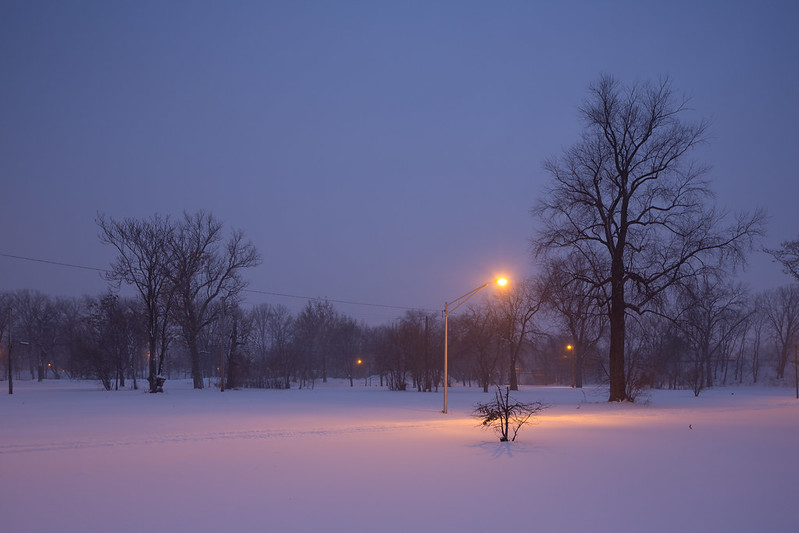 Streetlight, In the Snow