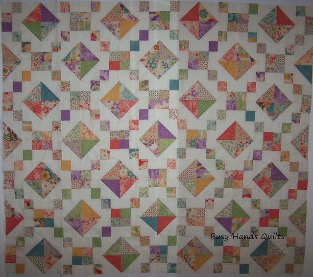 Custom Queen Sized Jacob's Ladder Quilt in Mimi