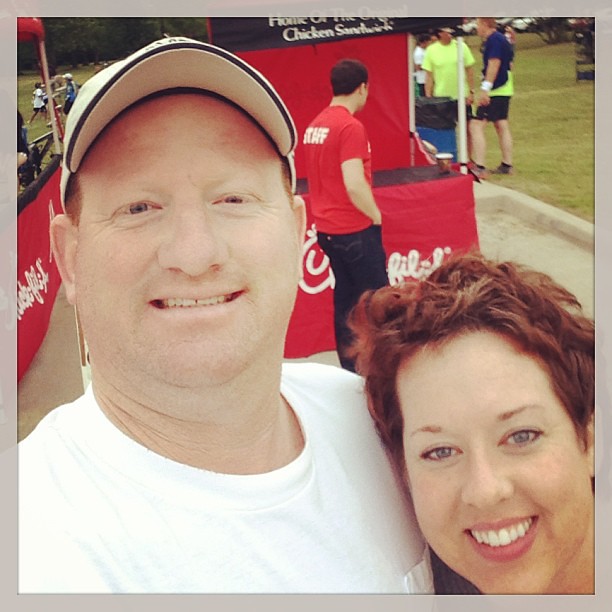 This guy comes out for every race I do. Love him! BTW, the 5k was great. 