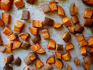 Herb & Ginger Roasted Sweet Potato: Roasted