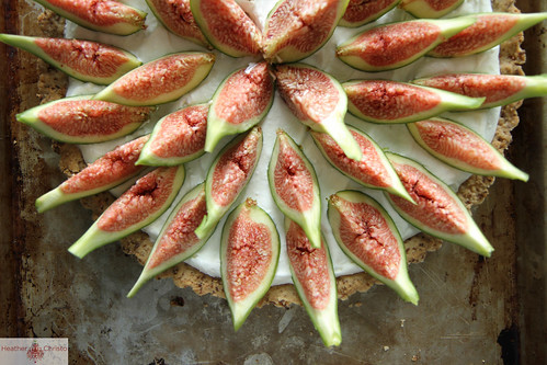 Coconut Cream Tart with Figs