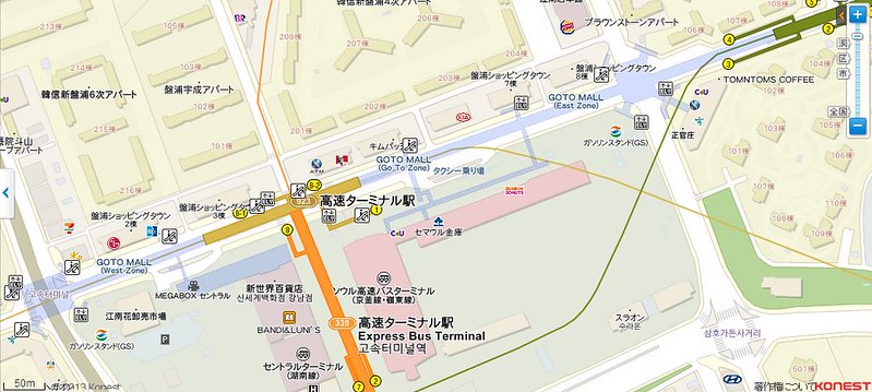 高速巴士站map