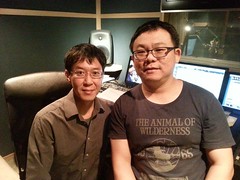 金音獎得主林生祥（左）為本片擔任配樂；與導演張博鈞（右）合照。（圖片來源：張博鈞）