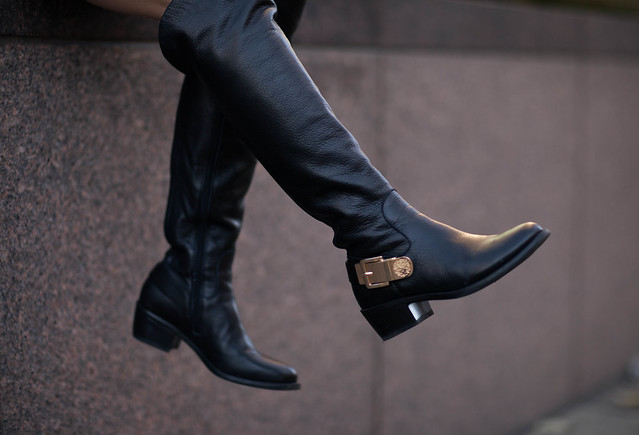 cute & little blog | vince camuto 'bedina' over-the-knee otk black boots outfit | petite fashion