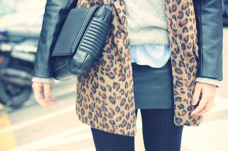 Look Leopard Coat + Beanie