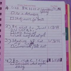 My 7 year old just set her goals and supporting action items for the month. Have you -) #productivity #GTD