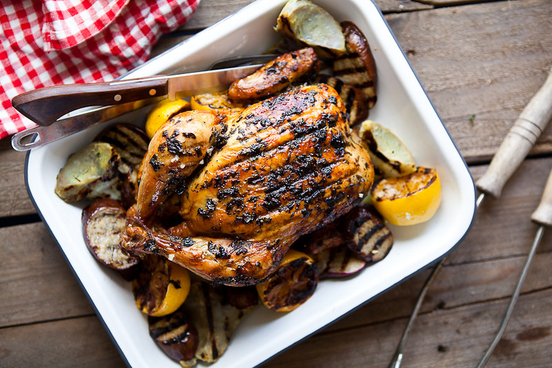 Grill-roasted Chicken