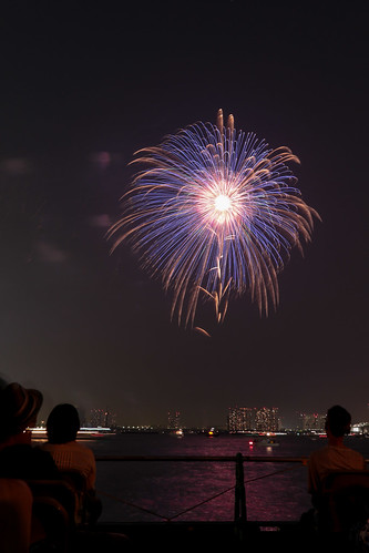 「昇曲導 八重芯 錦冠 花車」 by 小勝 則孝 東京湾大華火 2013 Tokyo Bay Grand Fireworks