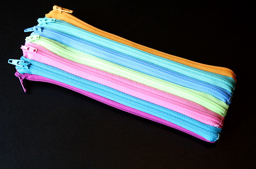 Zip pouch made of zippers by Craft E Magee