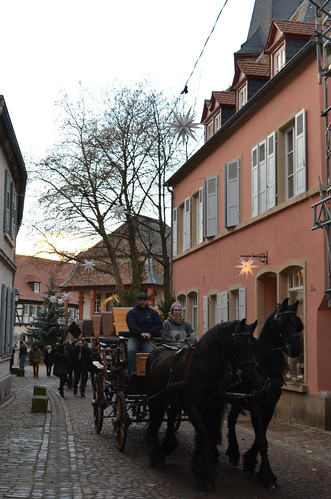 Weihnachtsmarkt Freinsheim horse drawn carriage
