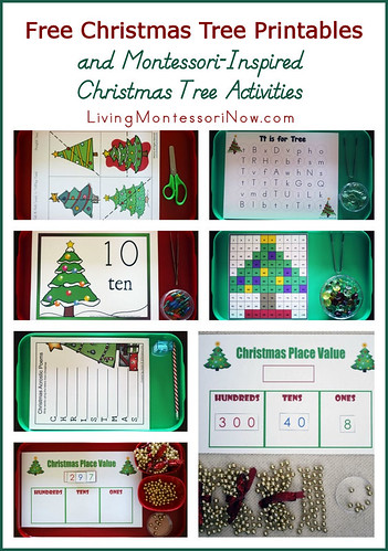 Free Christmas Tree Printables and Montessori-Inspired Christmas Tree Activities