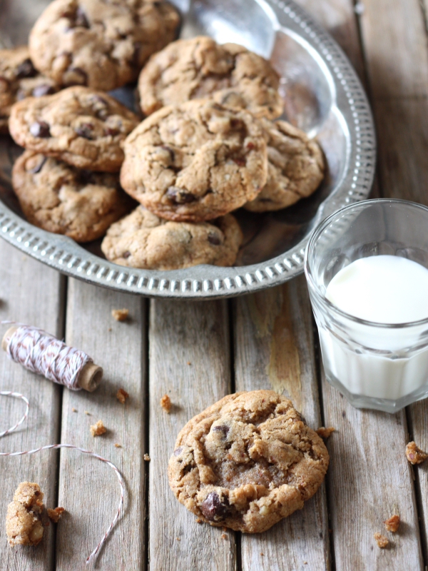Whole Wheat Chocolate Chip and Hazelnut Cookies