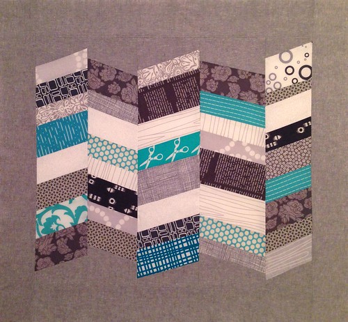 Chevrons made using Quilt Improv book by Lu Summers