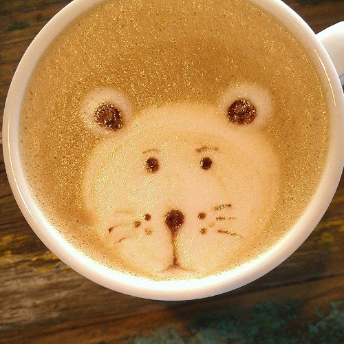 Cutest latte ever. Kopi Desa, bali