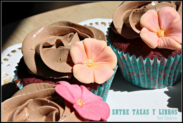 cupcakes con flores
