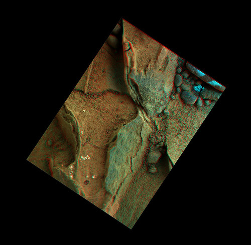 Curiosity sol 270 MAHLI anaglyph