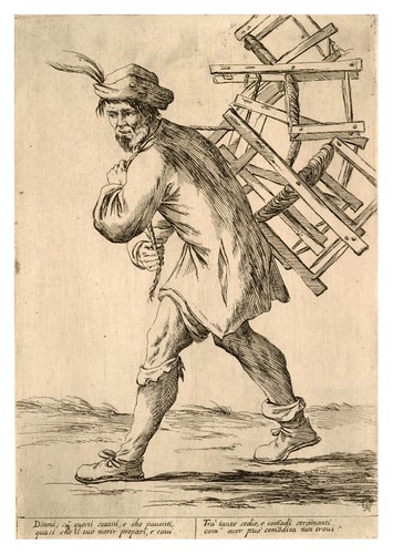 004- Vendedor callejero de sillas- 1660-Giuseppe Maria Mitelli--© Trustees of the British Museum