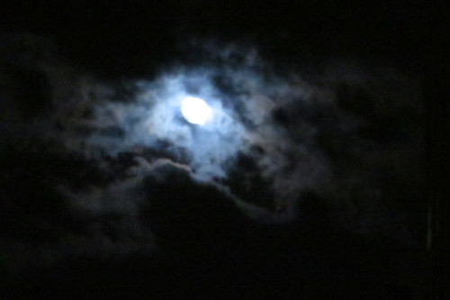 Night clouds & moon
