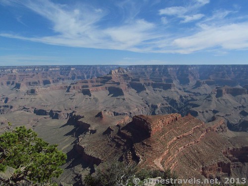 Part of the view from Shoshone Point - Newton Butte is in the foreground, Grand Canyon National Park, Arizona