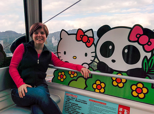 Hello Kitty and me on the gondola