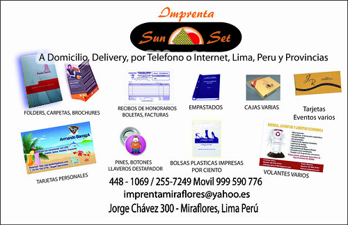 a Imprenta a domicilio, delivery, Lima Peru y Provincias