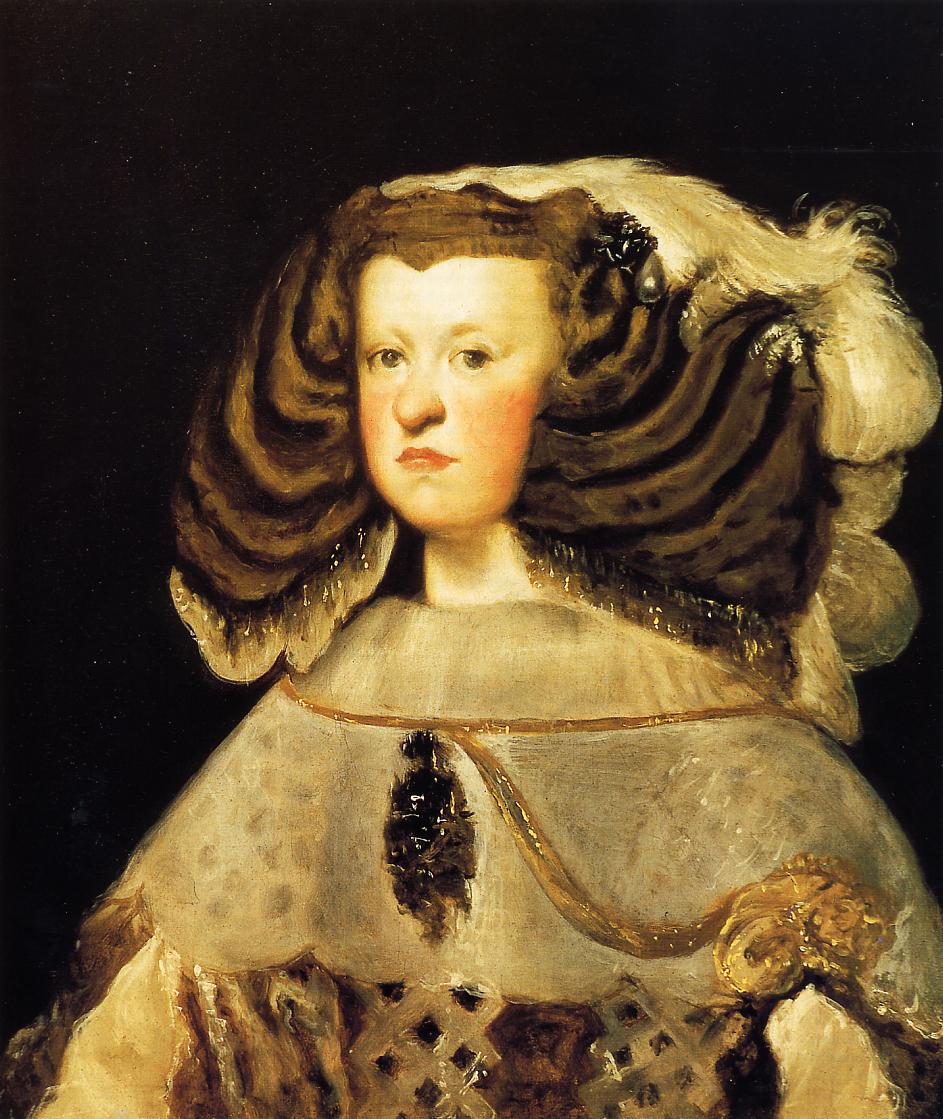 10. La reina Mariana de Austria. Diego Velázquez. Óleo sobre tela. 1655-57