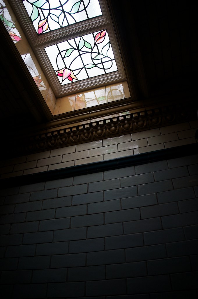 Stained glass, Victoria Baths