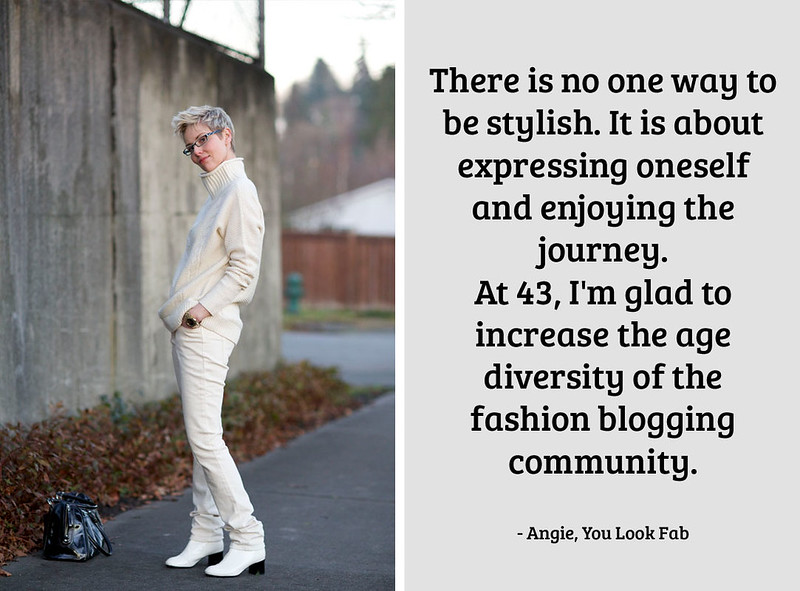 Angie, You Look Fab on being a 40+ fashion blogger