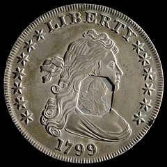 1799 dollar with octagonal counterstamp