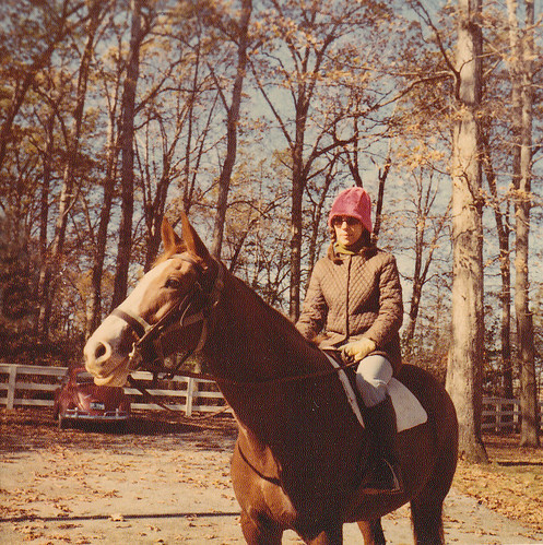 1970s - Mom on horse