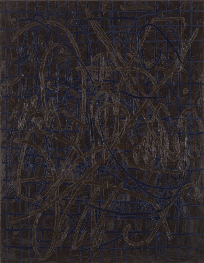 15Jana Schröder, Spontacts, Ö8, 2012, 135 x 105 cm, Kopierstift und Öl auf Leinwand