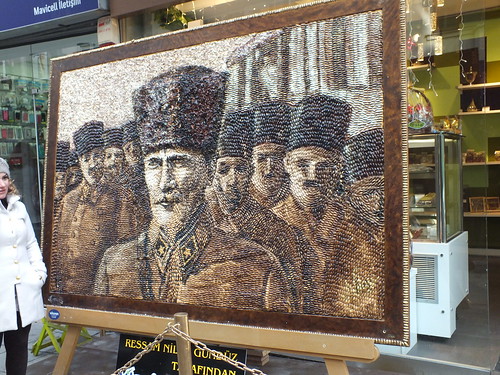 Atatürk kép pisztáciából