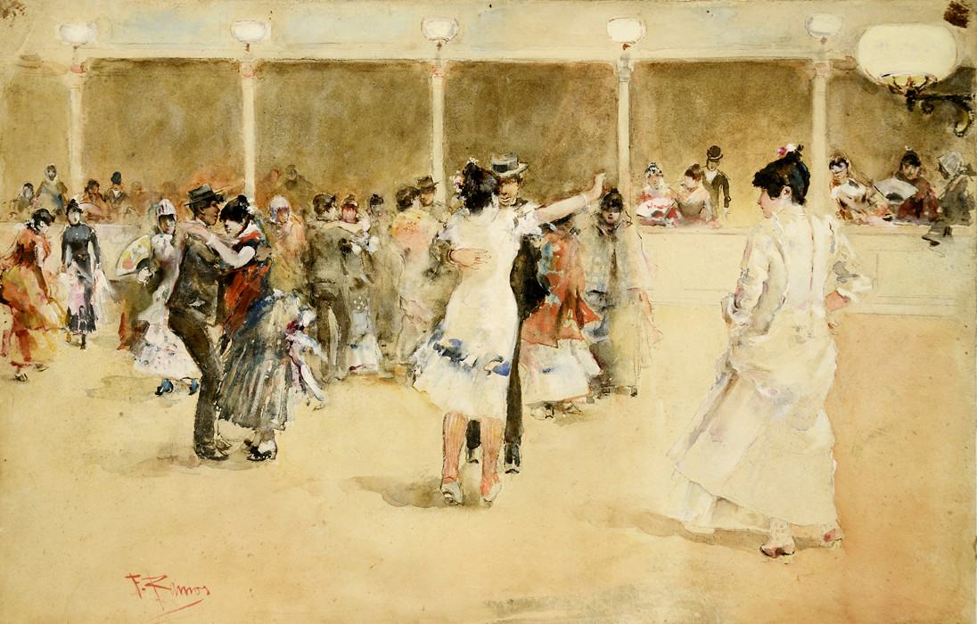 Dance Hall by F. Famos, 1900