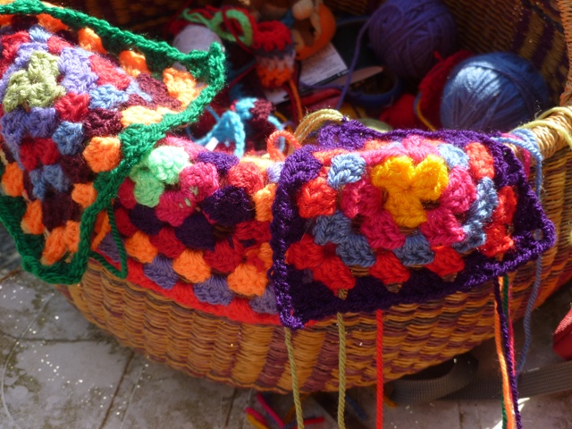 A Basket full of leftover yarn