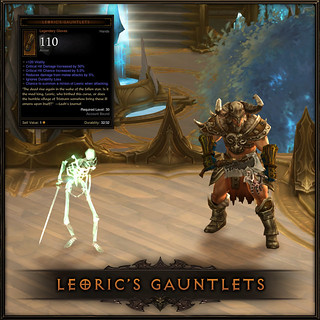 Diablo III for PS3: Leoric's Gauntlets (exclusive PlayStation item)