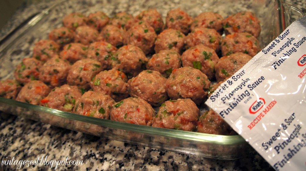 -Sweet & Sour Turkey Meatballs - Kraft Recipe Makers - Shop 19
