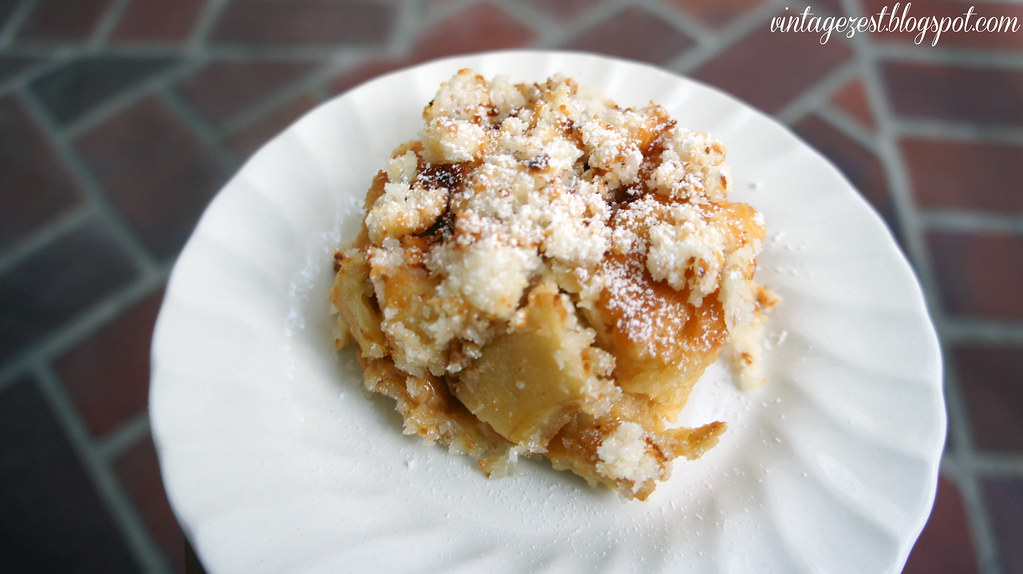 Croissant Apple Bread Pudding with Coconut Crisp Topping #shop 22