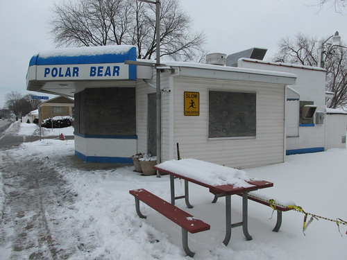 The Polar Bear Drive In during the off season.  North Riverside Illinois.  December 2013. by Eddie from Chicago