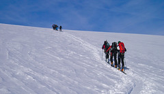 Podejscie na Monte Cevedale (3769m) - Tomek (ja), Piotr i Tomek