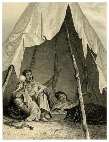 005-Brujo cuarando a un paciente-The Indian tribes of the United States..1884-H. R. Schoolcraft