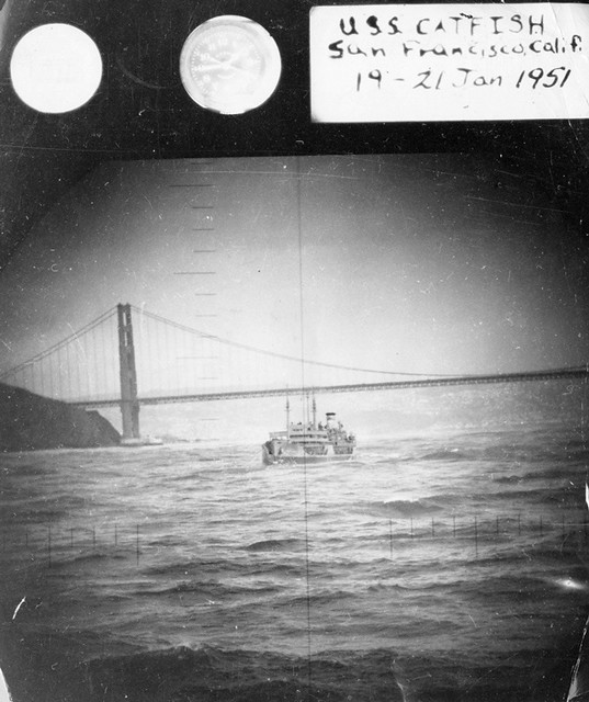 Periscope photo of San Franscisco - USS Catfish SS-339