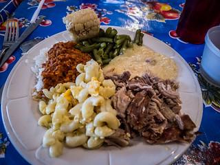 Food from the Buffet at Lone Star BBQ