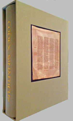 Codex Sinaiticus Facsimile Internet Bible Catalog