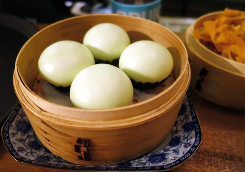 Salted Egg Custard Bun at Jiu Zhuang